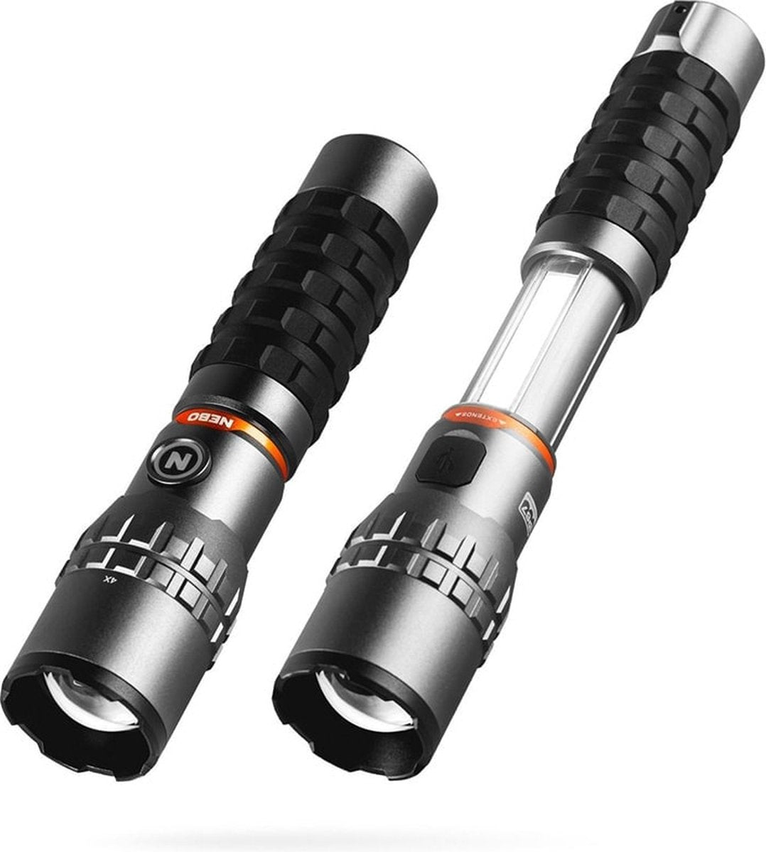 Nebo Rechargeable led torch slyde king 2k 2000 lm uitschuifbaar