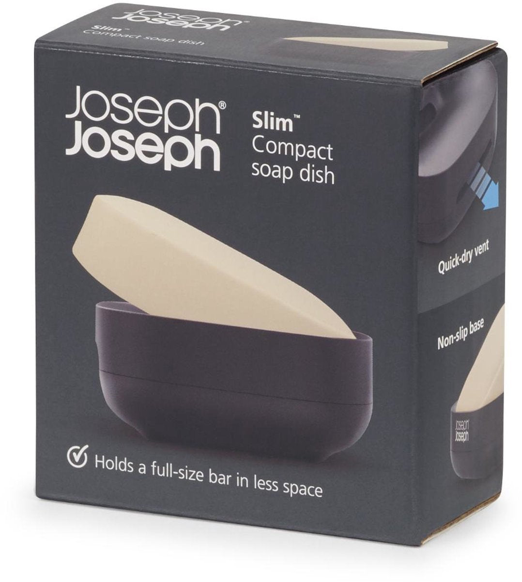 Joseph Joseph slim compact zeephouder – zwart