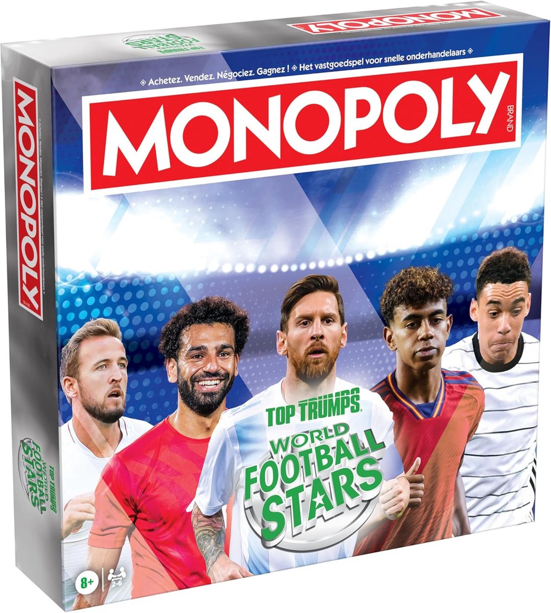 Asmodee Monopoly bordspel world football stars voetbal editie - 2 tot 6 spelers - vanaf 8 jaar - wk