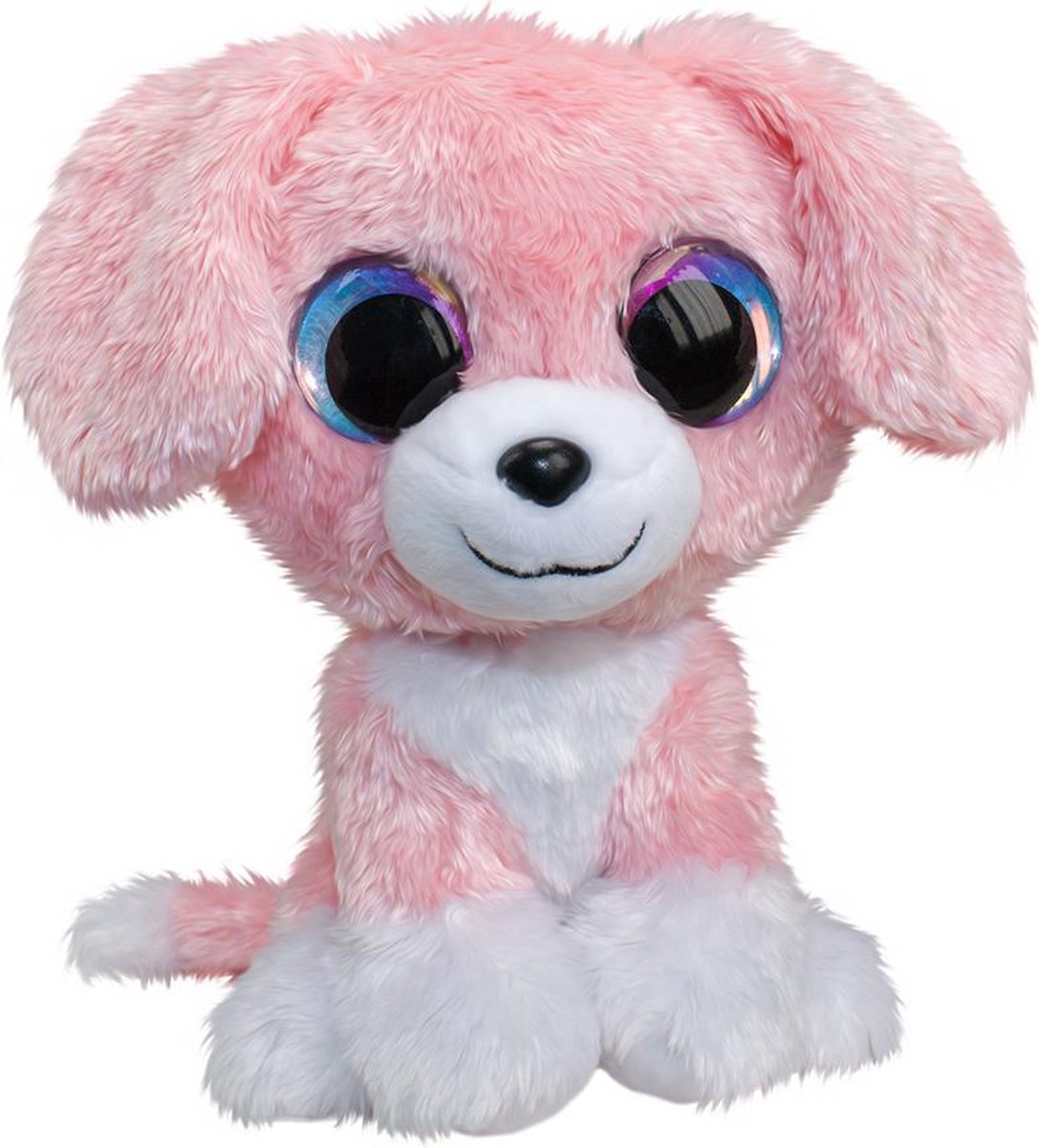 Lumo Stars knuffel - hond pinky, 15cm