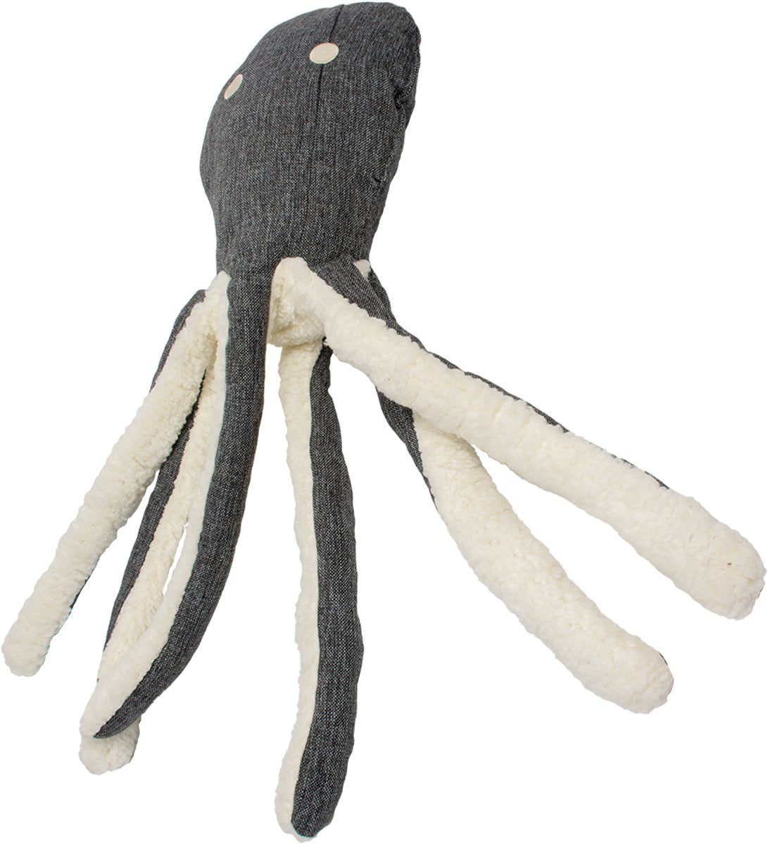 Duvo Eco pluche octopus xl - 70x22x10cm grijs