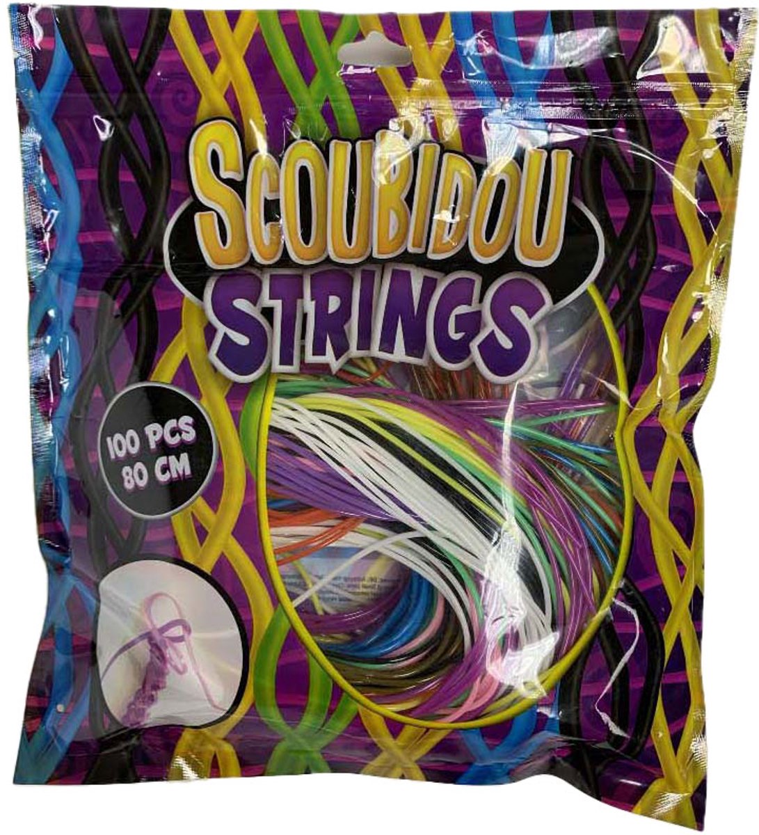 VAN MANEN Scoubidou knooptouwtjes creatief speelgoed 100 stuks kleurrijk.
