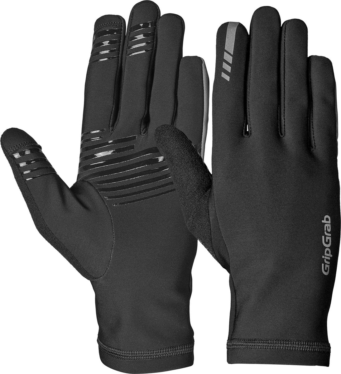 GripGrab - insulator 2 lente herfst fietshandschoenen lange vinger thermo zonder padding - zwart - unisex - maat m