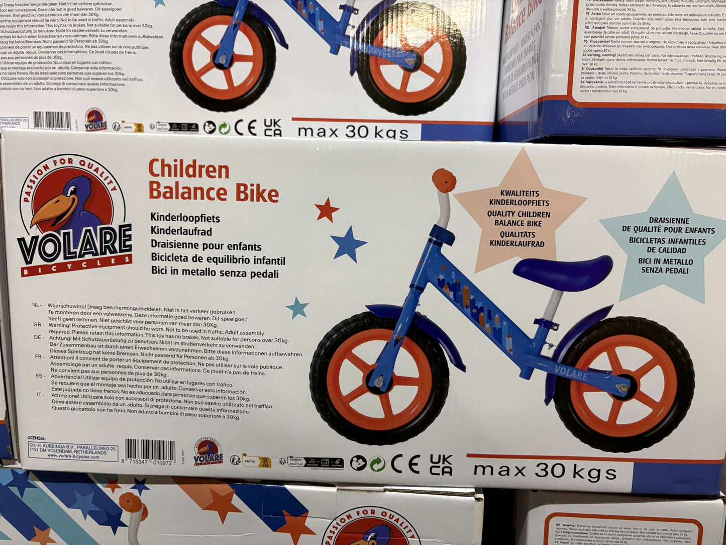 Volare loopfiets - blauw