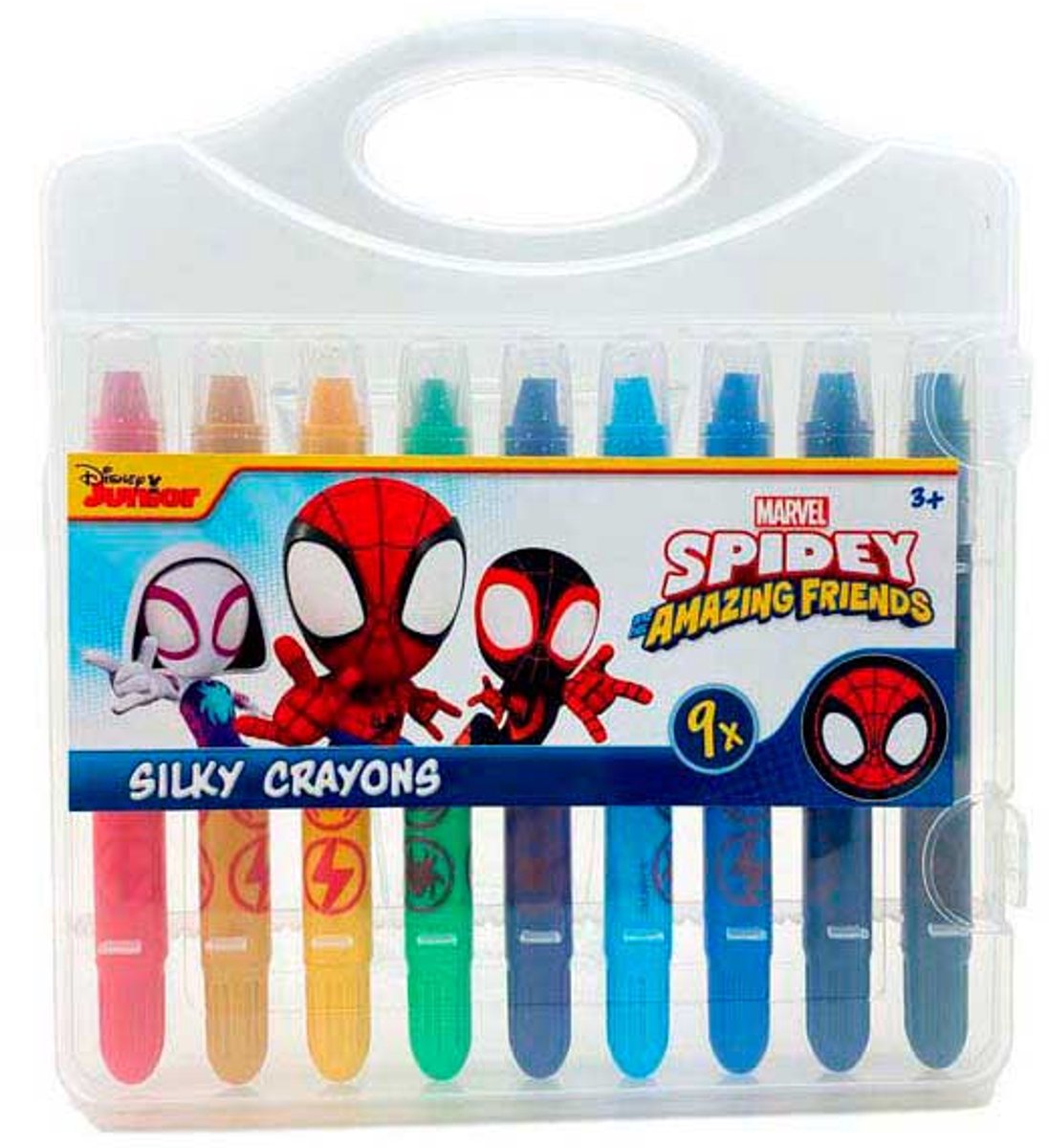 Disney Spidey silky gelkrijtjes - 9st