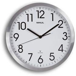 MAUL Wandklok move radiogestuurd wit, zilver