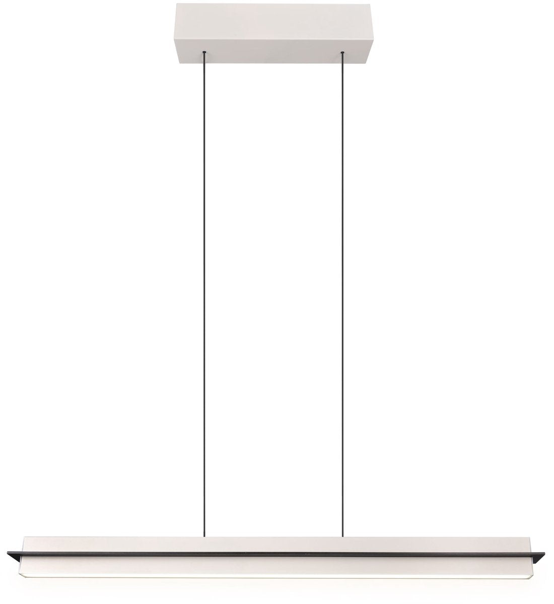 TRIO emerson - hanglamp - grijs warm - incl. 1x smd 22 w - 4-stappen touch dimmer - traploos instelbare lichtkleur - geheugen functie - traploos in hoogte verstelbaar
