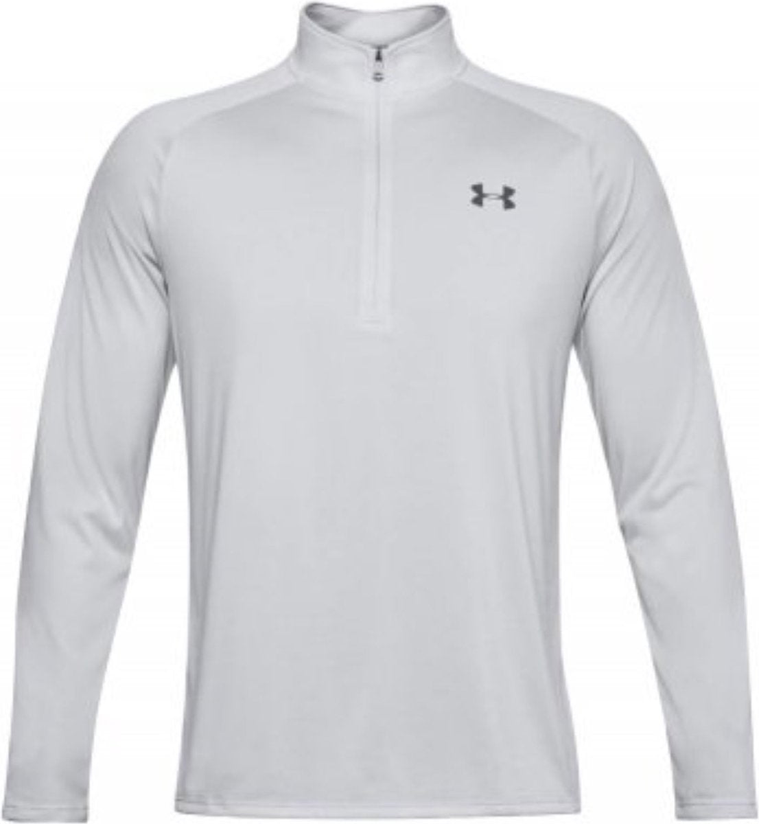 Under Armour ua tech 2.0 1 2 zip-gry heren sporttrui - halo grijs - wit