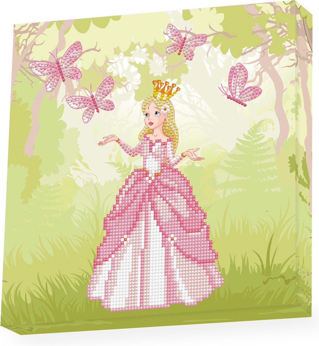 DIAMOND DOTZ® Diamond dotz diamond painting knutselpakket princess adventure 28x28cm.