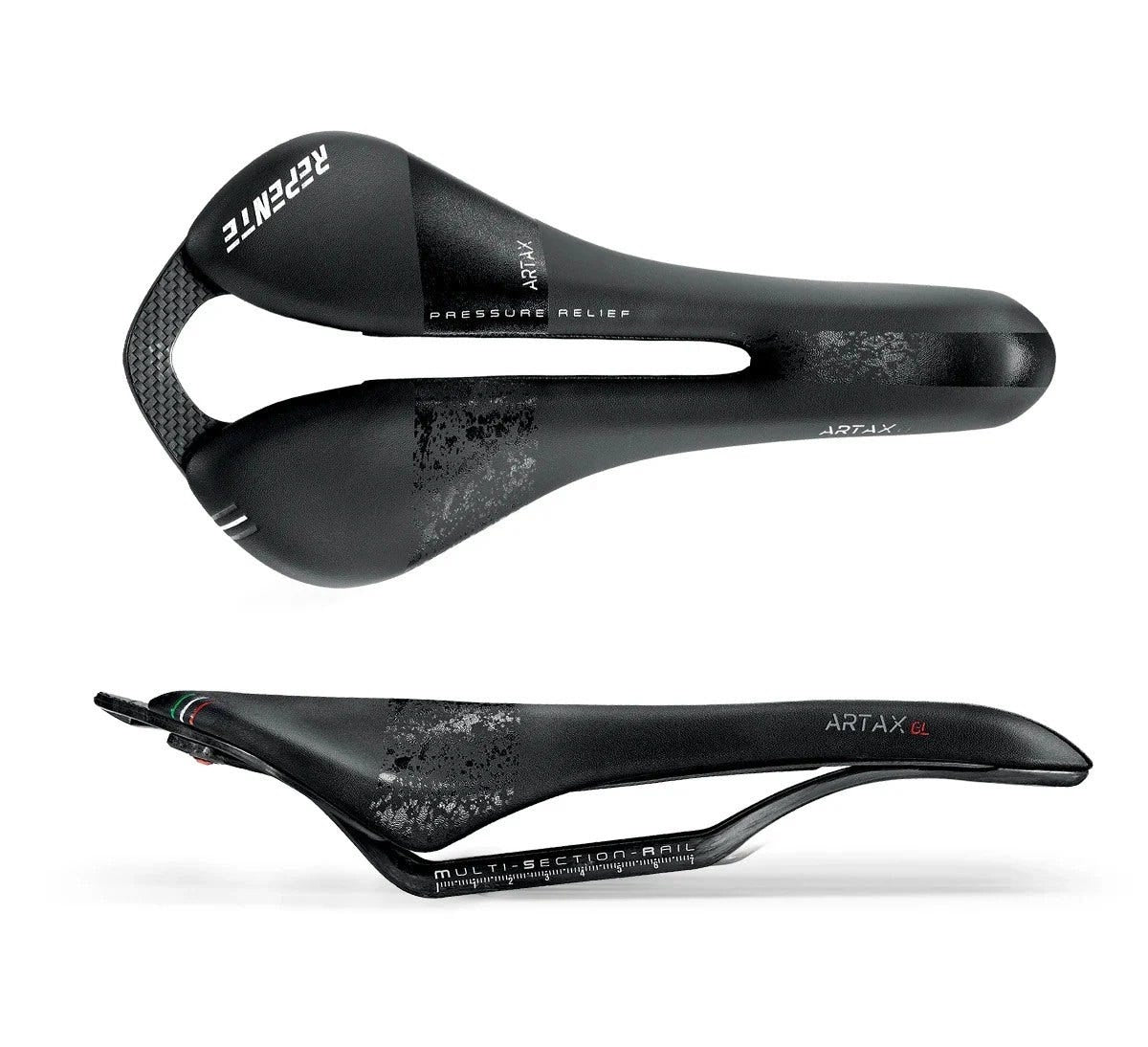 F-tech Repente zadel artax gl 132mm lcf technologie carbon rails black mud