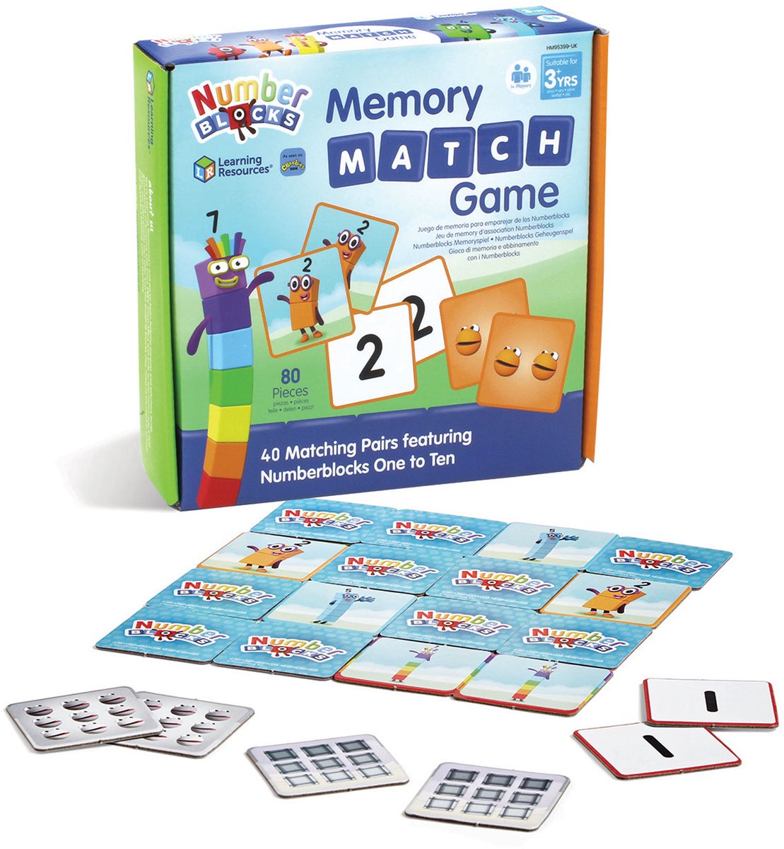 Learning Resources mathlinkâ® cubes number blocks - rekenspel memory