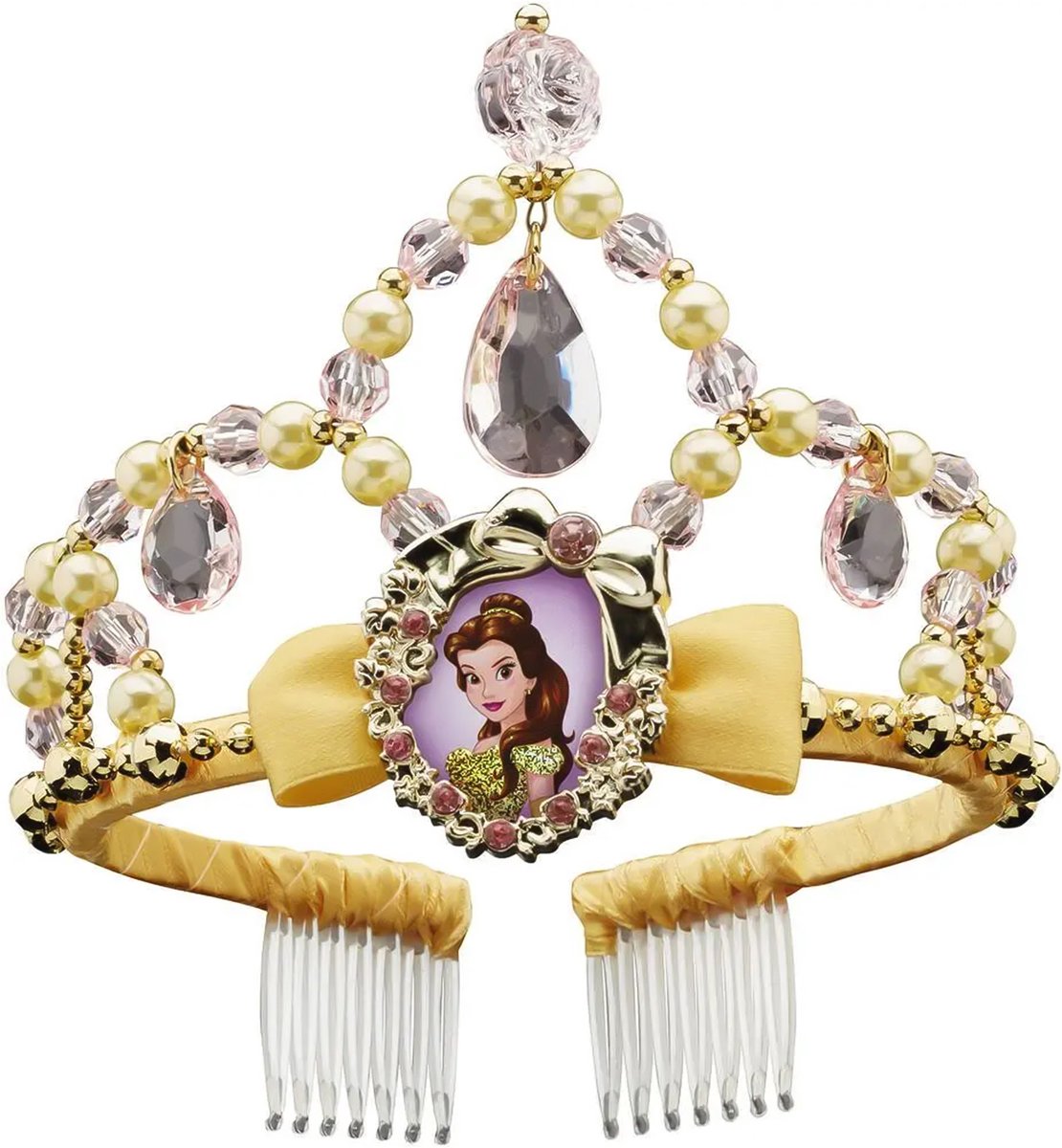 Disguise Disney prinses - beauty the beast, belle classic tiara, maat one size kind, meisjes