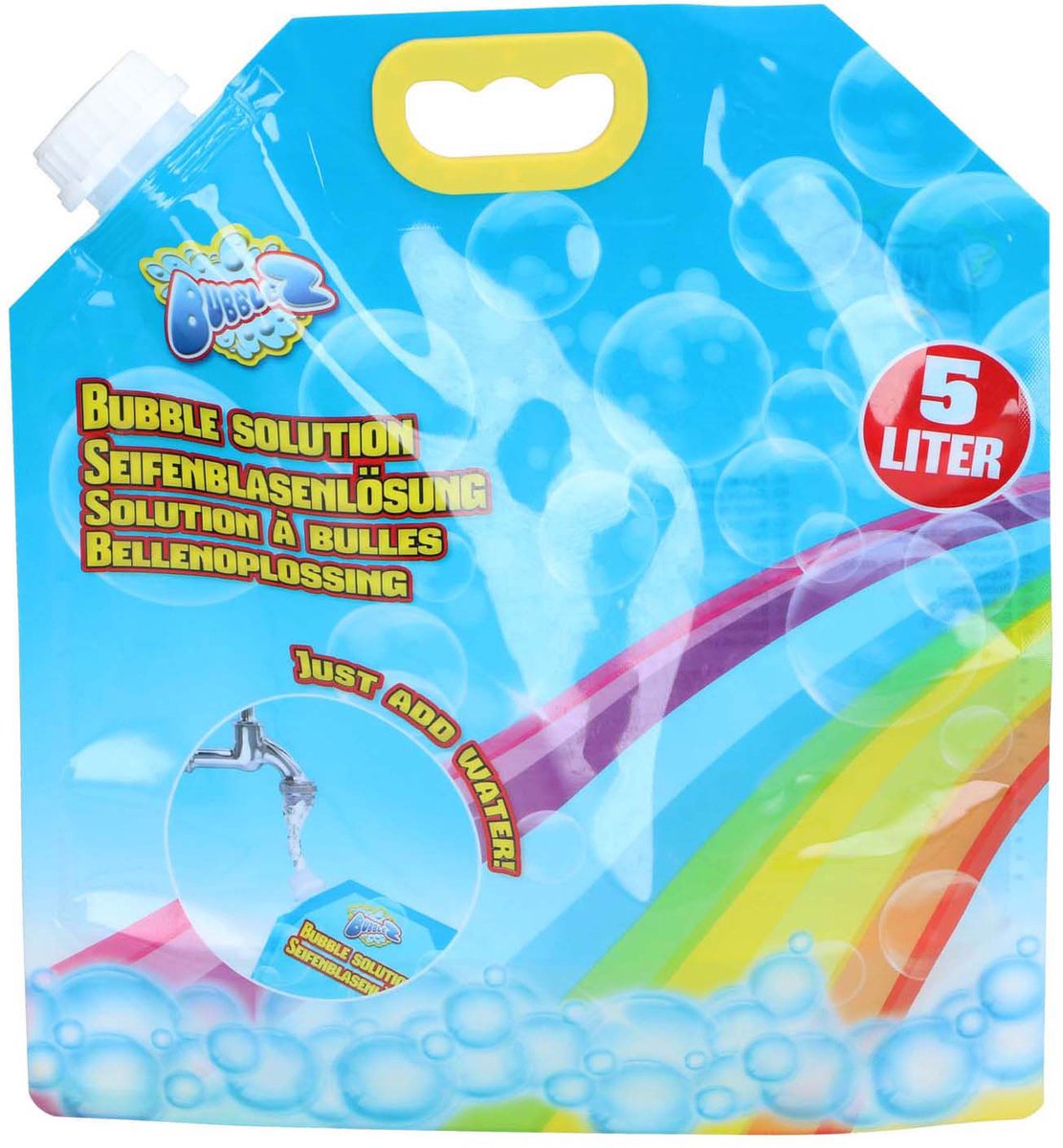 Bubblez Bubbelz bubbelsop 5 liter - bellenblaas navulling - grote fles zeepbellen vloeistof voor kinderen