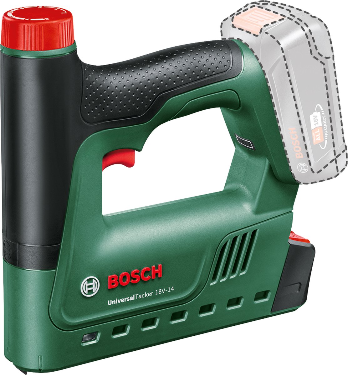 Bosch universaltacker 18v-14 accu tacker - zonder 18 v accu en lader - incl. 1000 nietjes