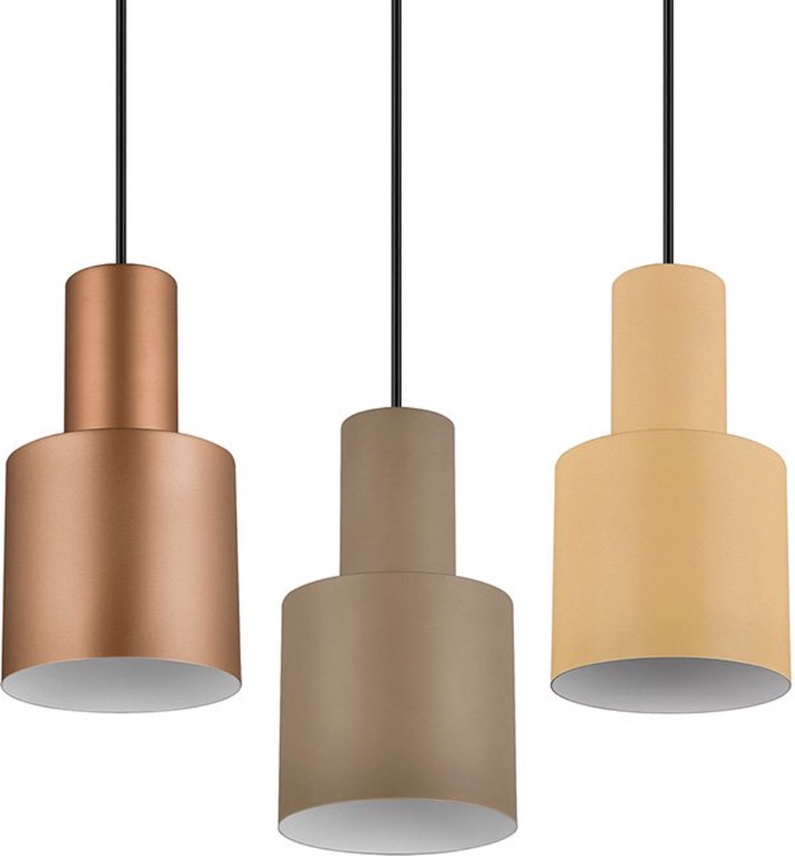 TRIO agudo - hanglamp - multicolour - excl. 6x e27 4 w - plafondbevestiging - in hoogte verstelbaar