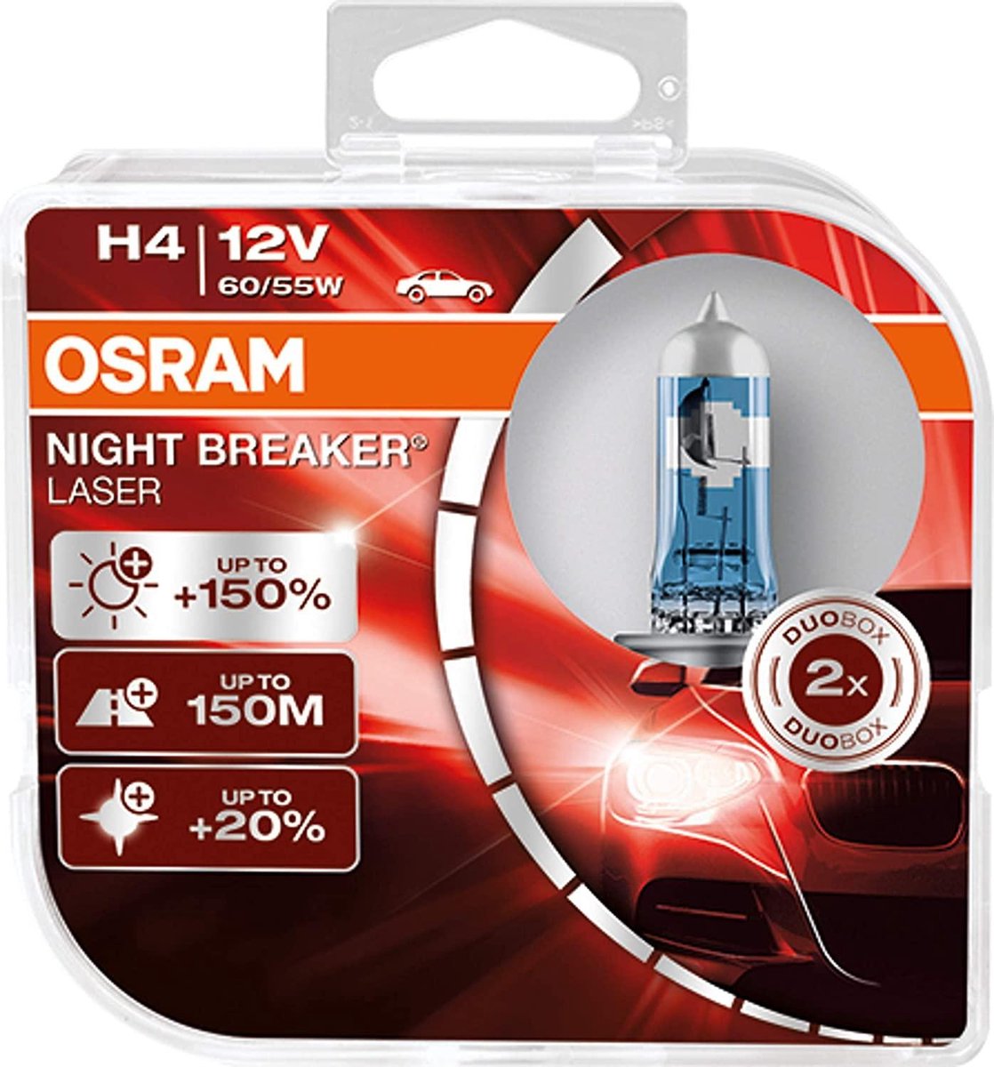 Osram H4 night breaker laser +150% 64193nl-hcb