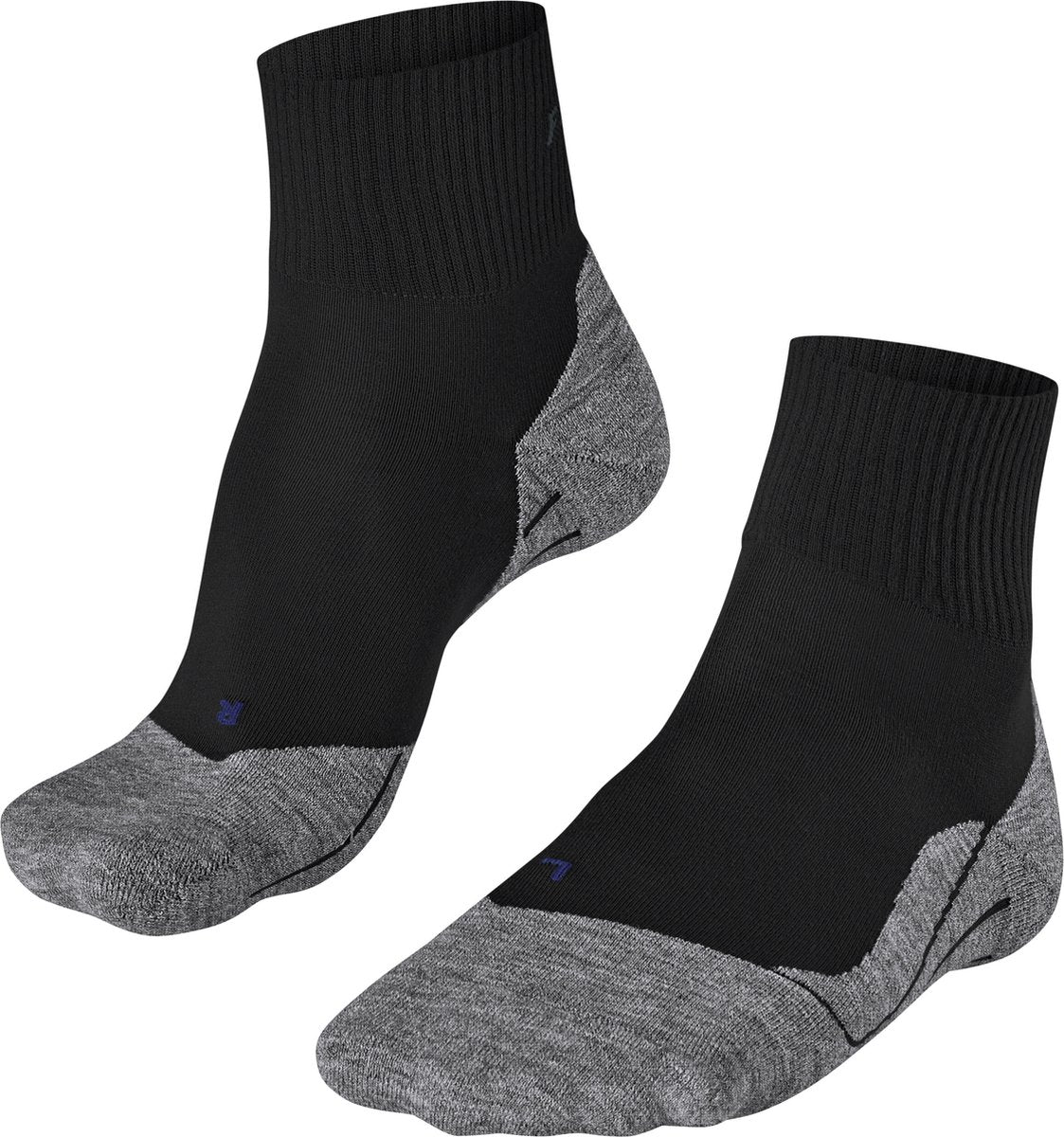 FALKE tk5 cool short anti-blaar dun lyocell functioneel materiaal wandelsokken heren zwart - maat 42-43