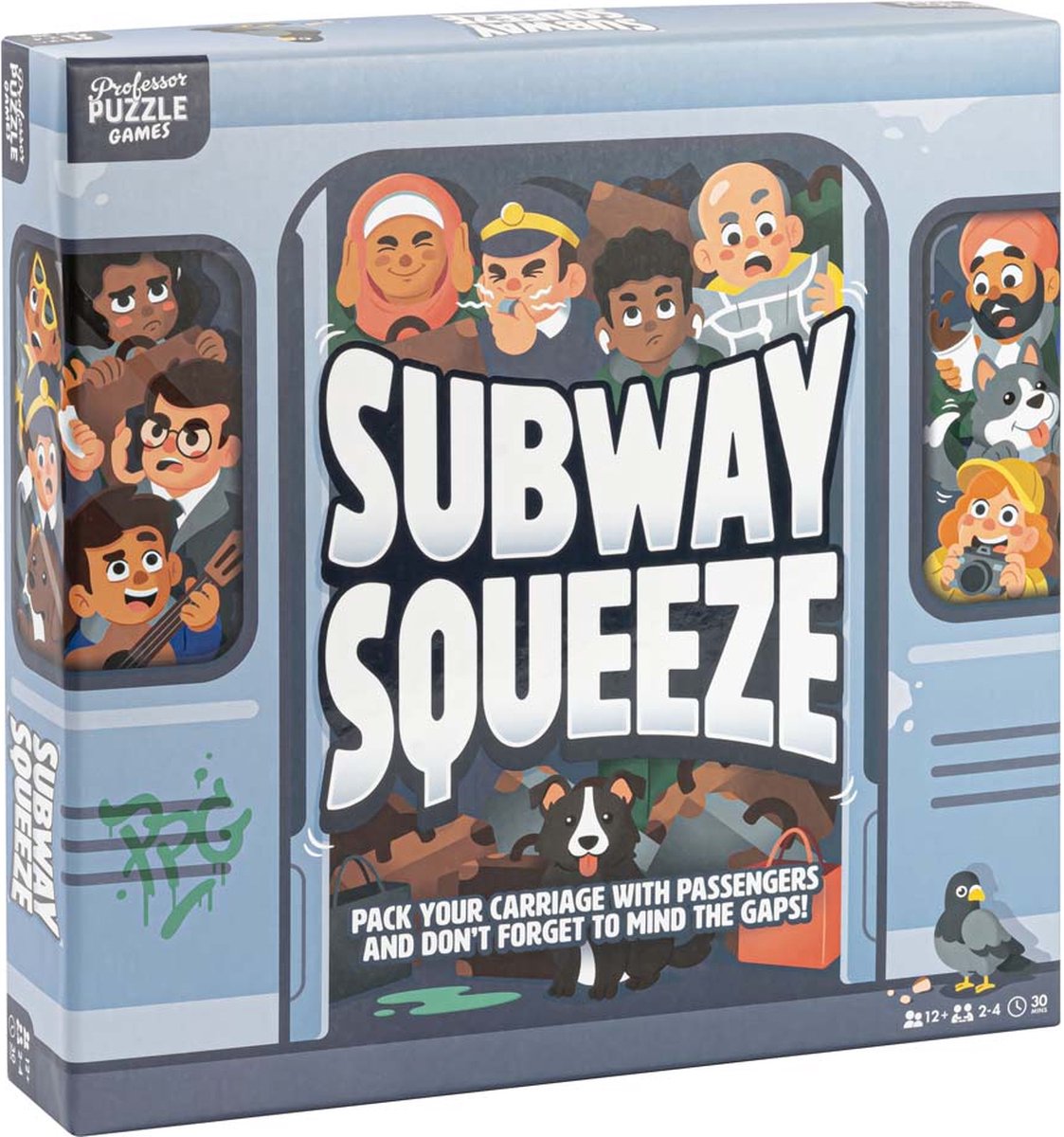 Professor Puzzle Subway squeeze - puzzel spel - engelstalig -
