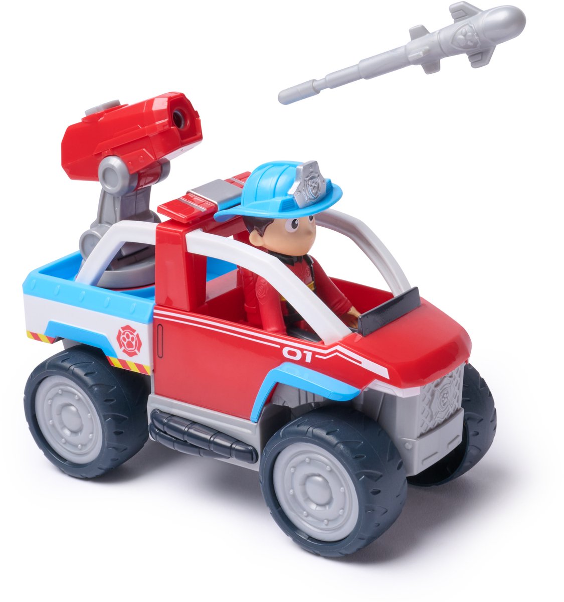 PAW Patrol - brandweerredding - ryder's atv-speelgoedauto - speelgoedauto met speelfiguur
