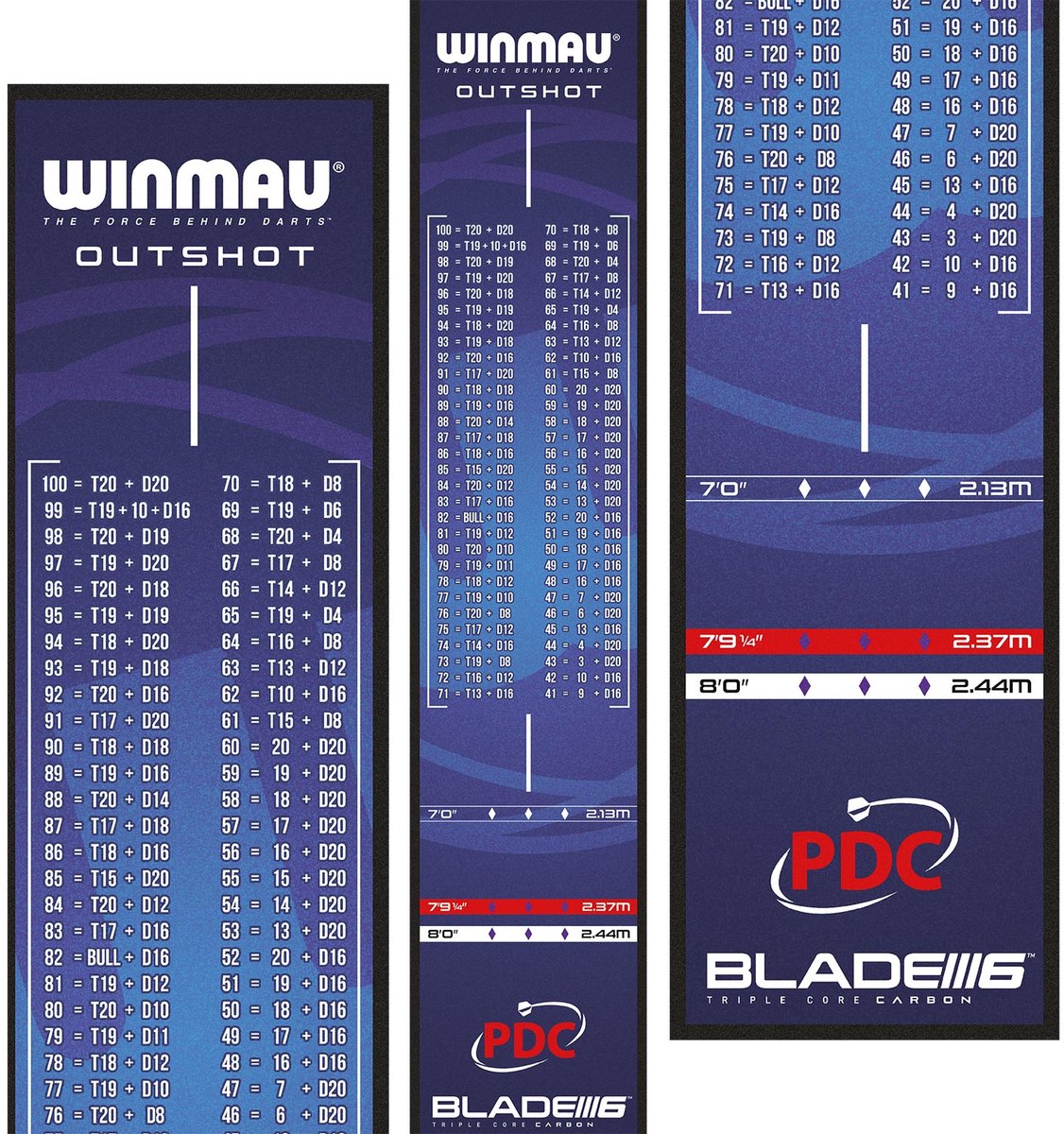 Winmau dartmat xtreme heavy