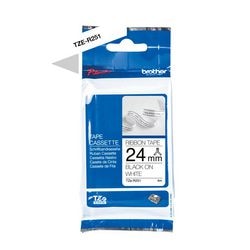Labeltape Brother P-TOUCH Zwart, Wit