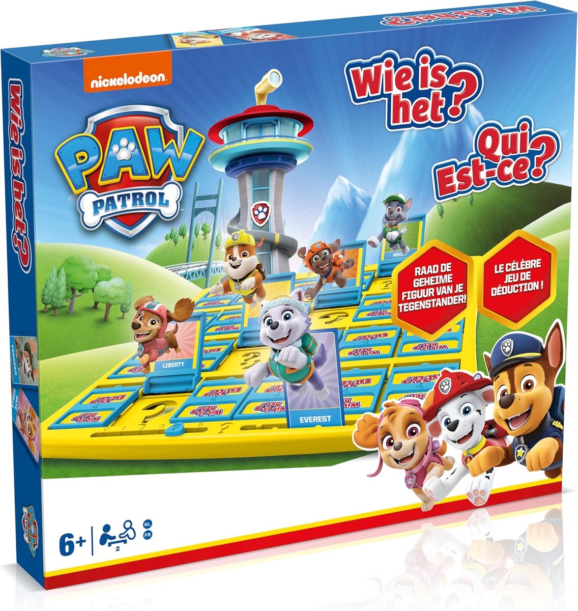 Asmodee Paw patrol: wie is het? bordspel voor kinderen.