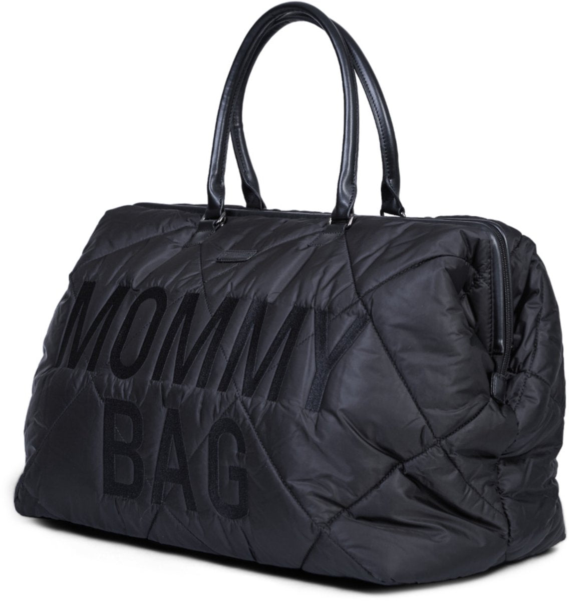 Childhome mommy bag® verzorgingstas - gewatteerde luiertas - zwart - ruim waterafstotend - 55x30x40cm