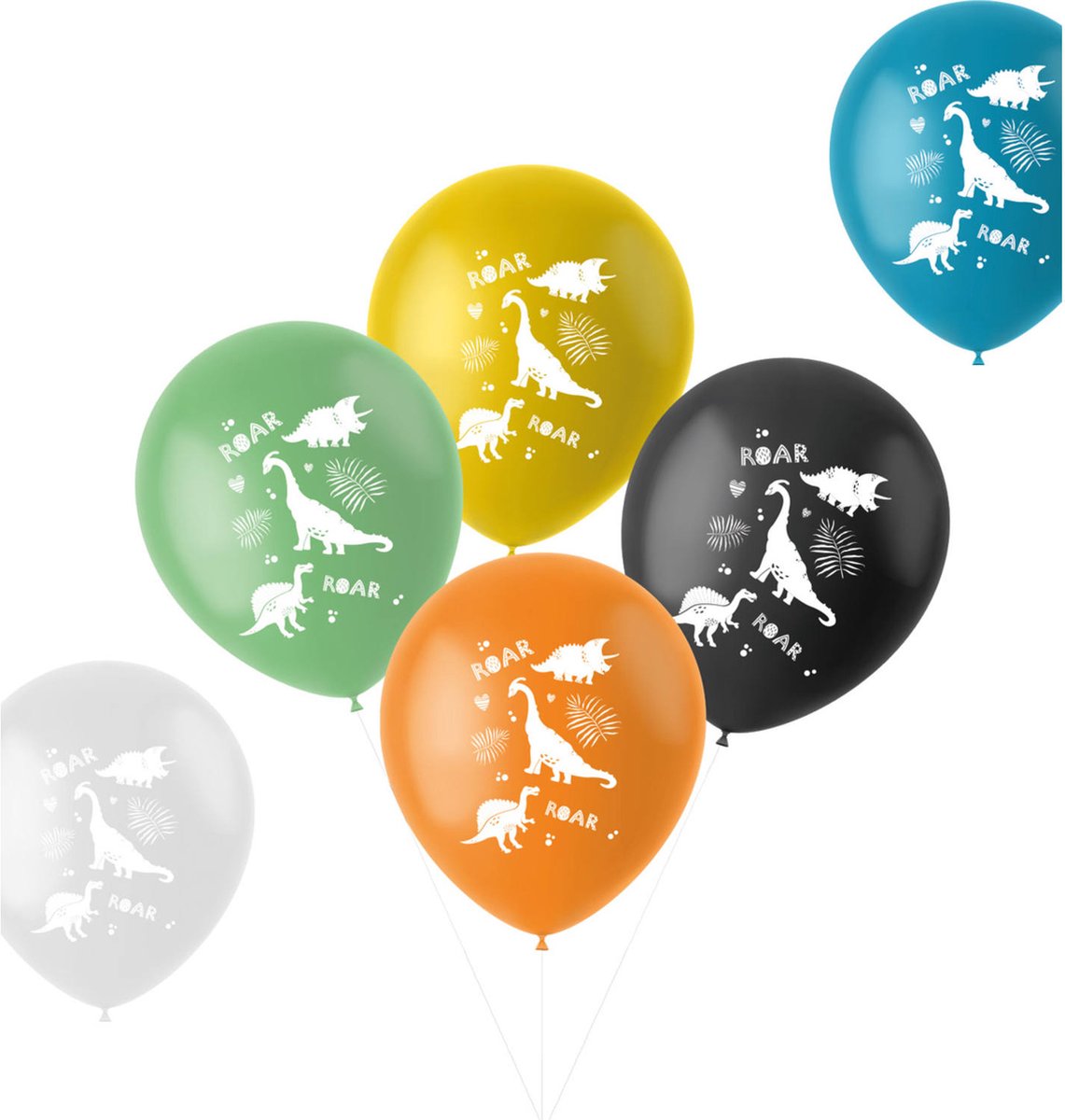 Folat BV Latex ballonnen dinosaurus 33 cm, 6st.