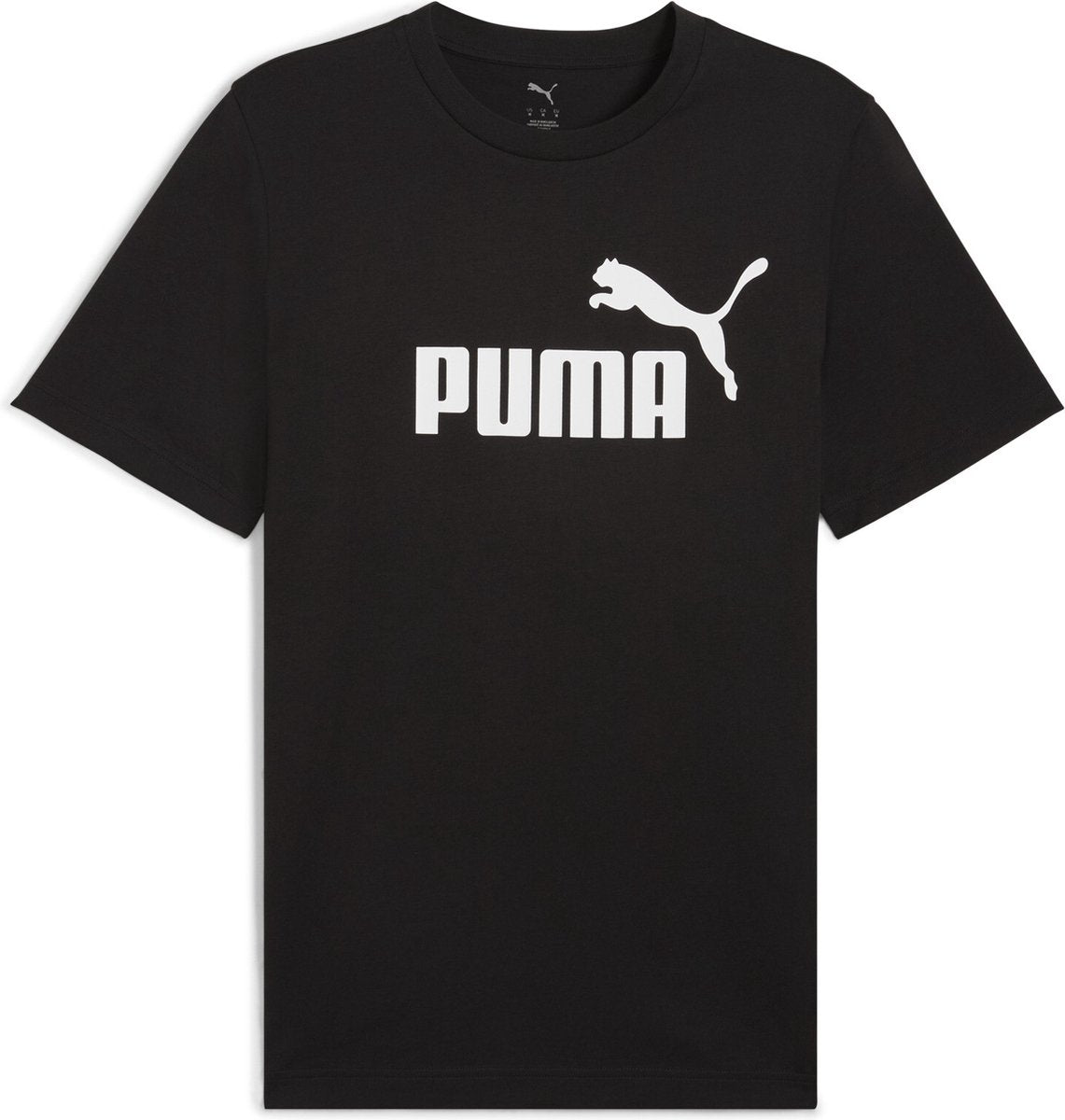 PUMA ess no. 1 logo tee heren tshirt - black