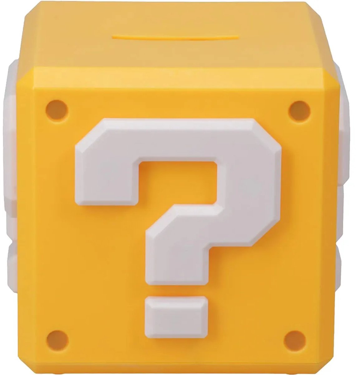 Paladone Super mario question block money box – officieel gelicentieerde nintendo spaarpot, 12 cm-
