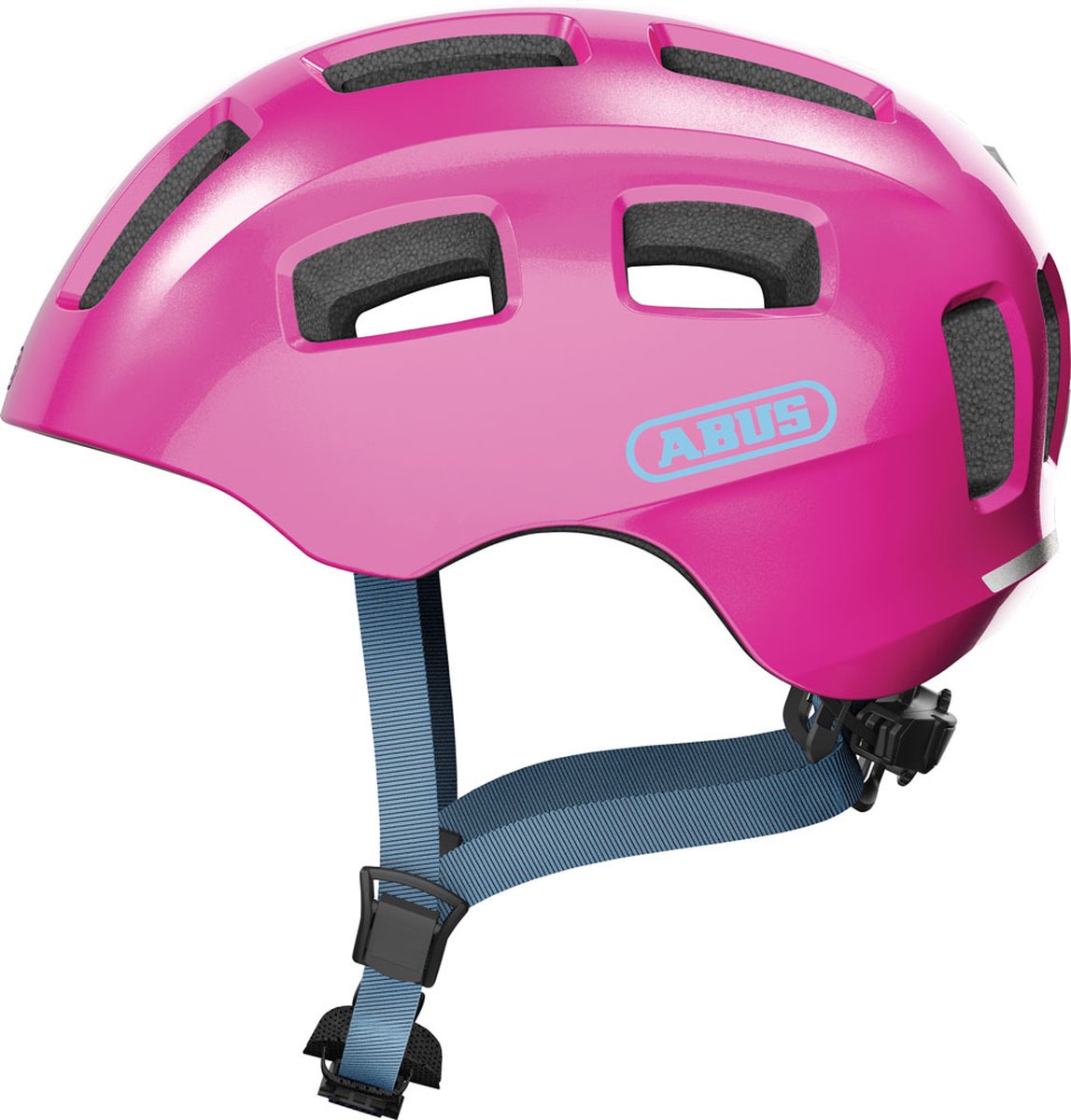 ABUS Fietshelm youn-i 2.0 sparkling pink s - 48-54 cm - pink - geschikt voor gebruik op elektrische fietsen - stadsfietsen - 240 g