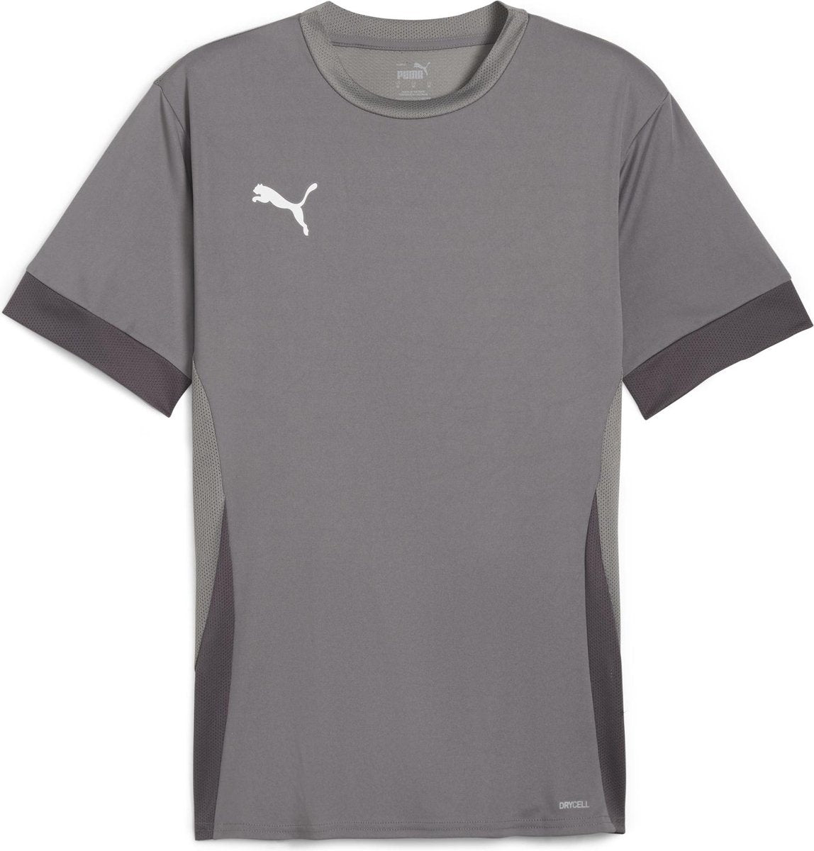 PUMA teamgoal matchday jersey heren sportshirt - cast iron- white-shadow gray