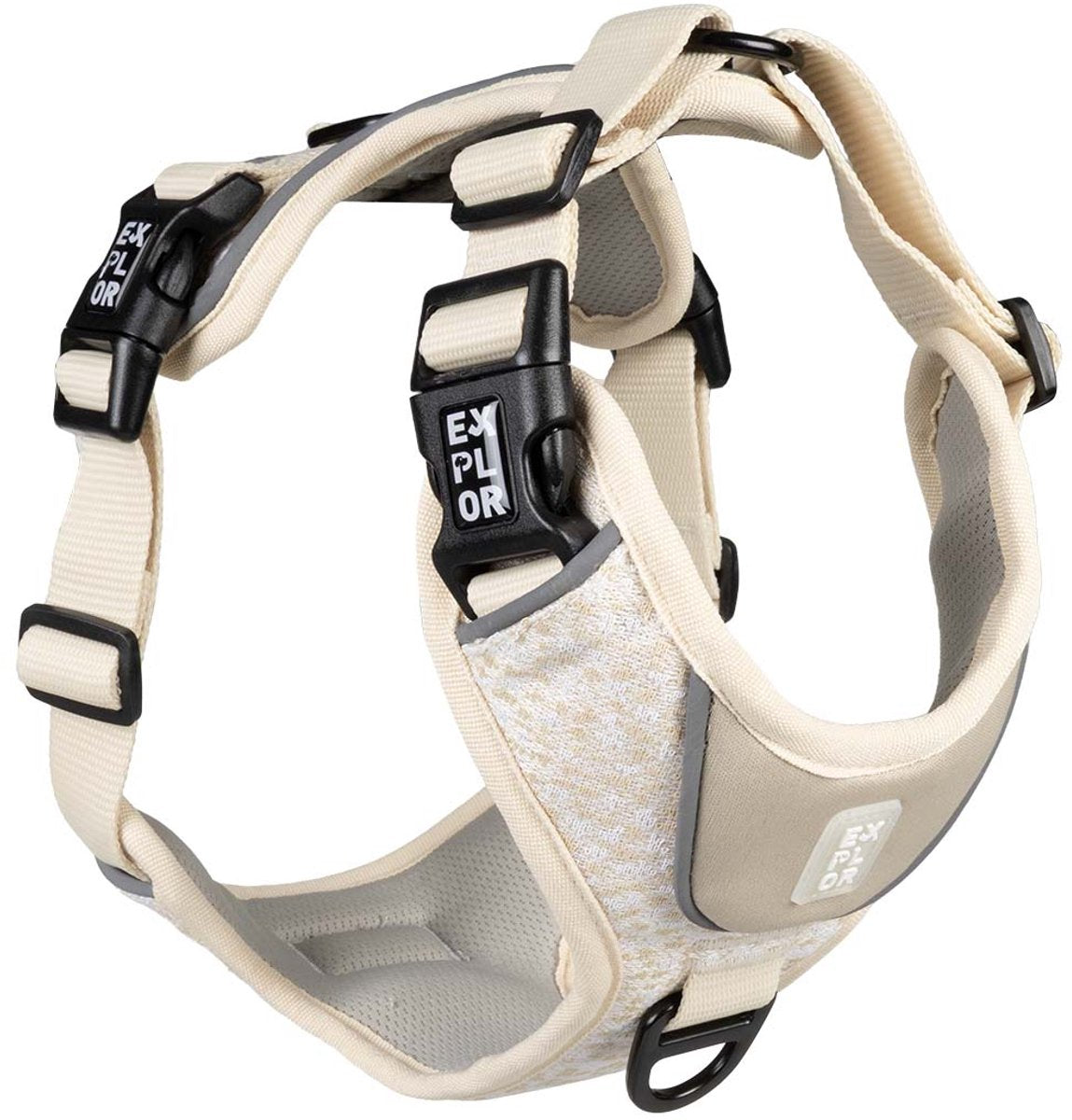 Explor Duvoplus ultimate fit harnas no-pull fashion voor honden xl-52-66cm-71-104cm antique white