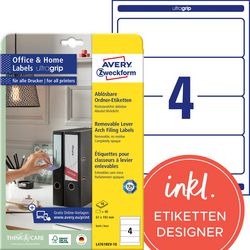 Rugetiketten Avery L4761REV-10 192 x 61