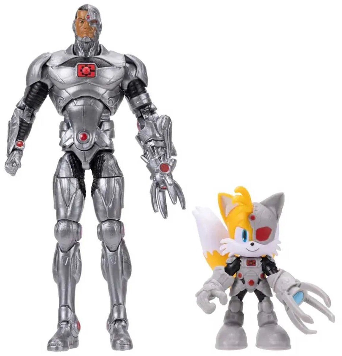 Jakks Sonic dc tails als cyborg (6 cm) cyborg actionfiguren (13 cm) meerkleurige figuren