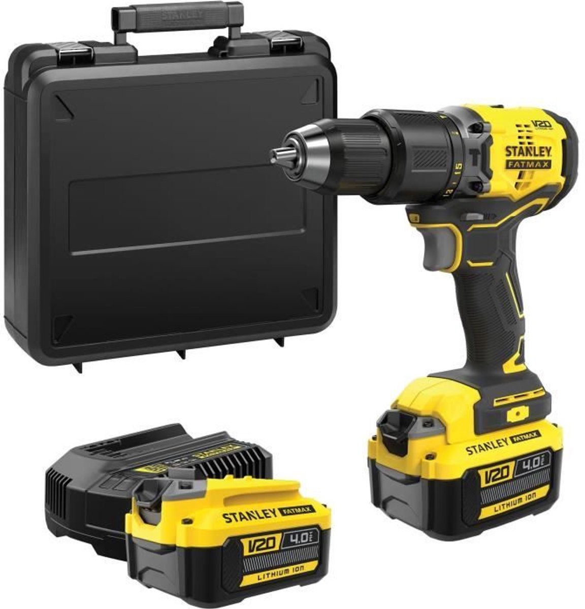 STANLEY fatmax v20 - accuboormachine - 18v - 60nm - borstelloze motor