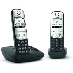 DECT-telefoon Gigaset A690A Zwart Duo