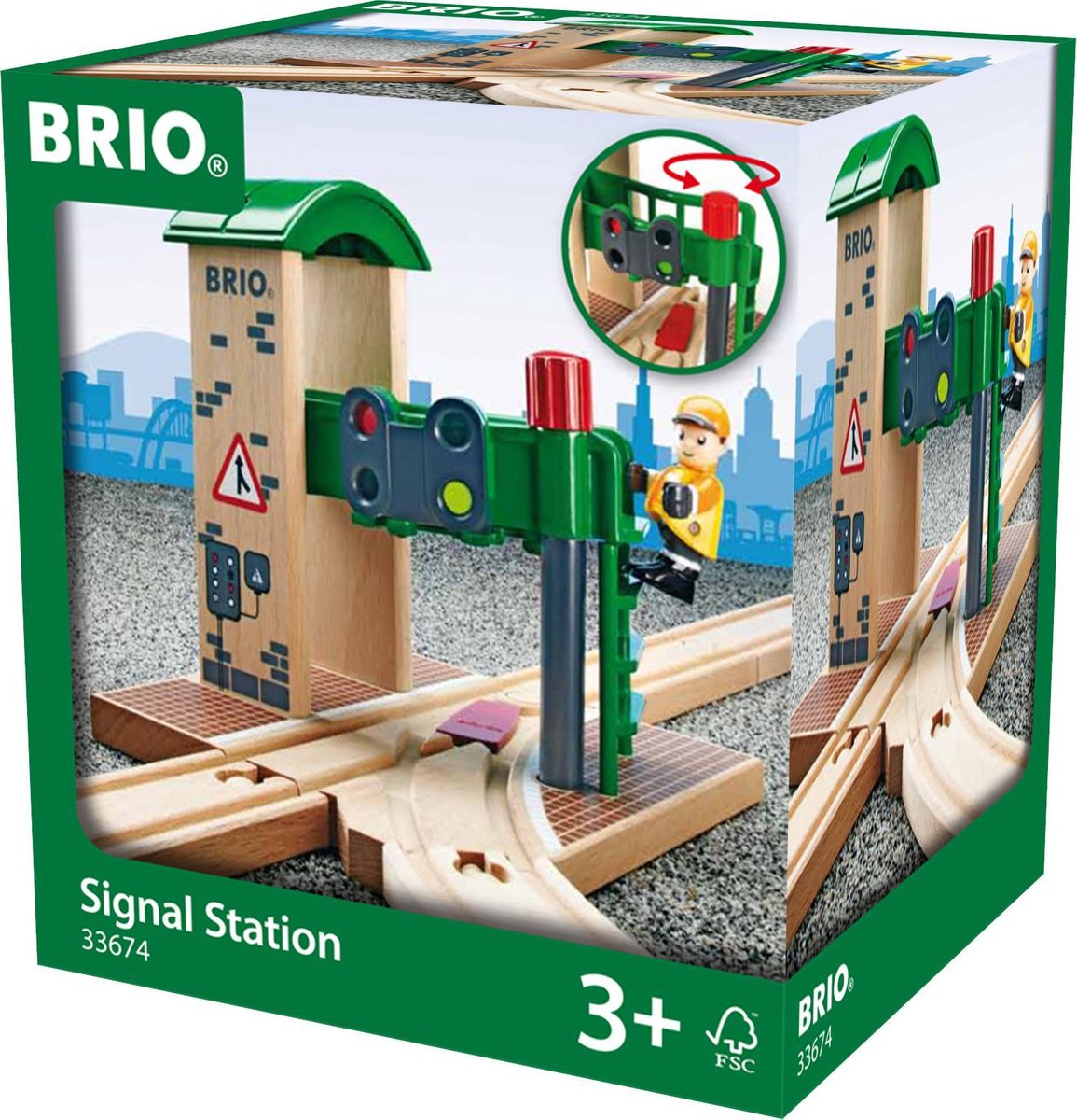 BRIO seinstation - trein speelgoed voor hand-oog coördinatie - 33674