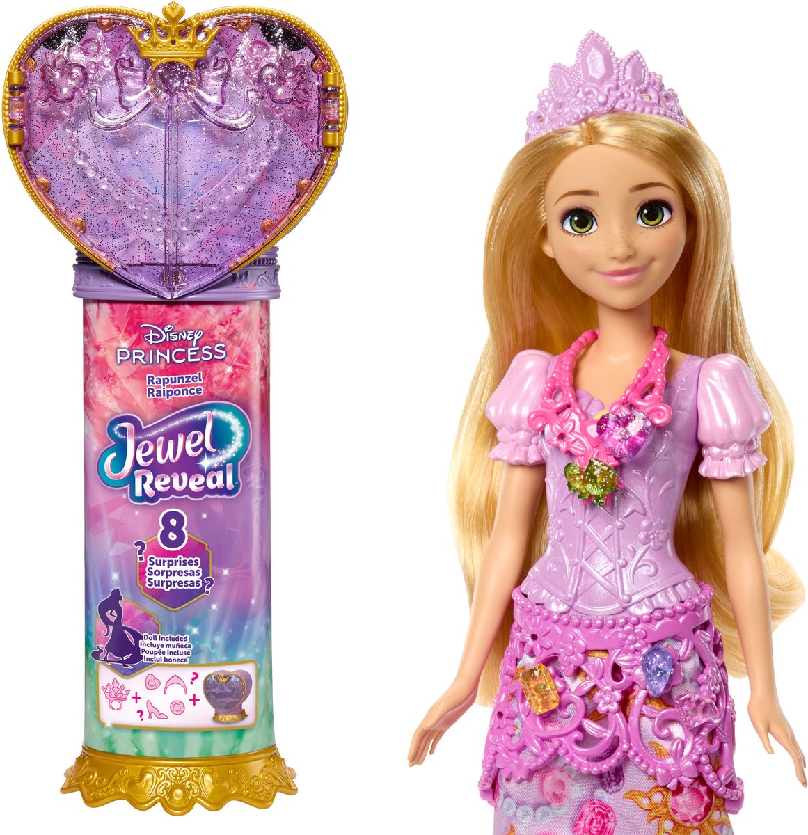 Mattel Disney princess jewel reveal rapunzel - modepop