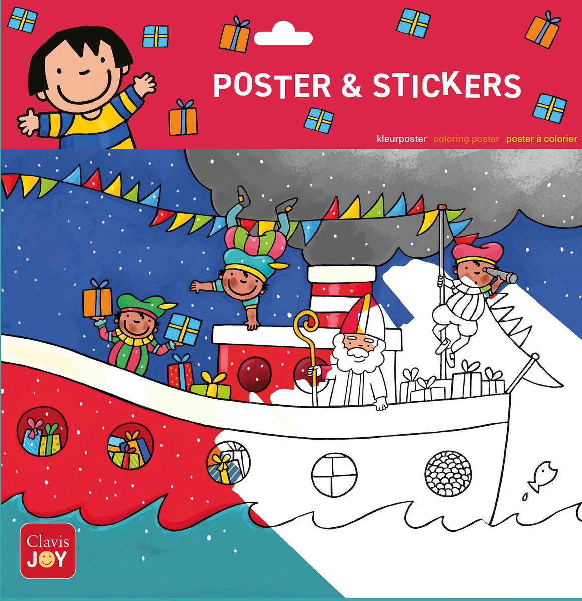 Clavis Joy Kleurposter anna en sinterklaas