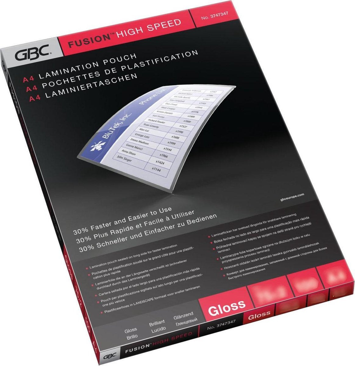 GBC lamineerhoezen a4 - highspeed - 150 micron - 100 stuks