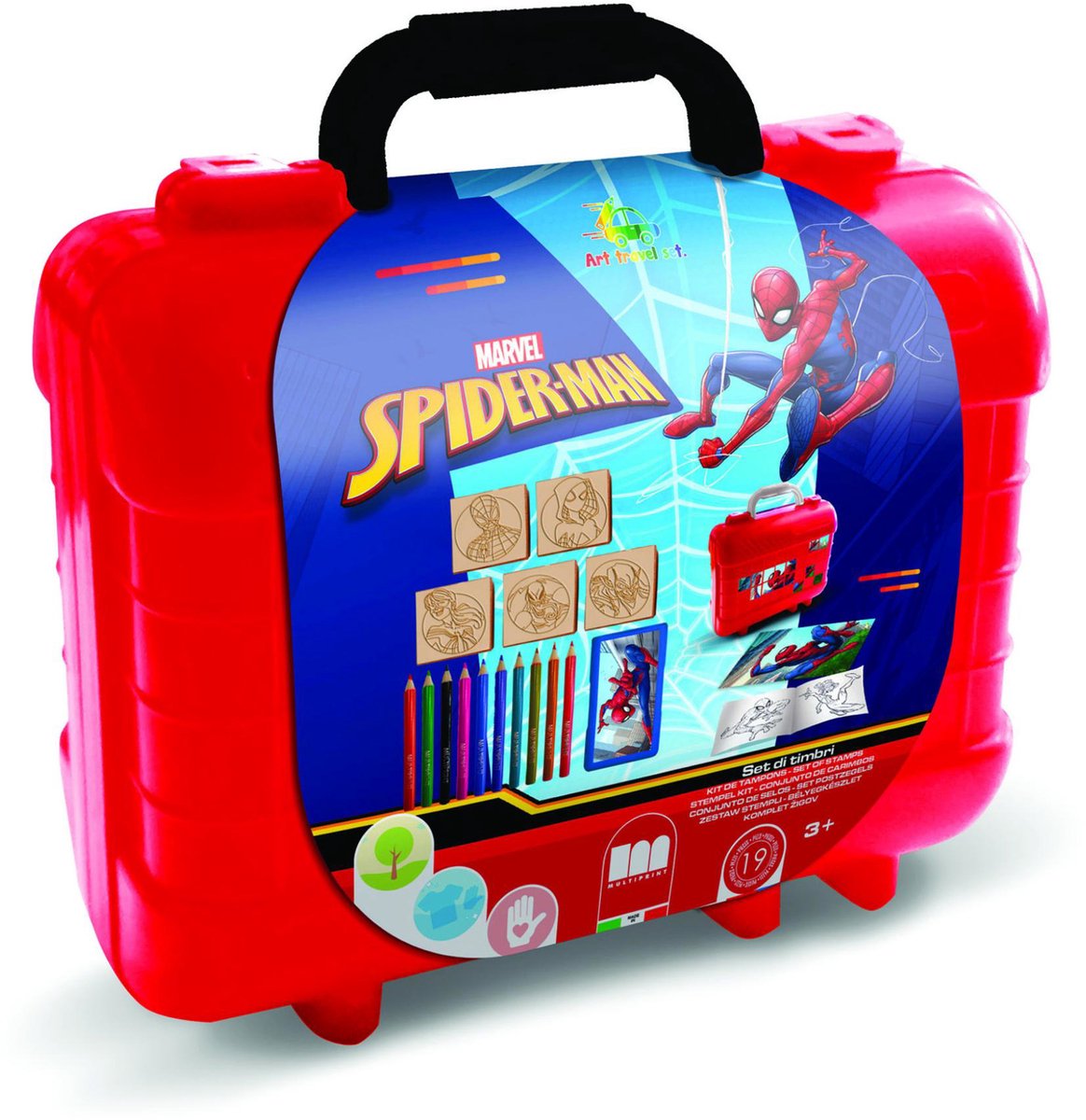 Spider-Man Spiderman reis stempel- en kleurkoffer