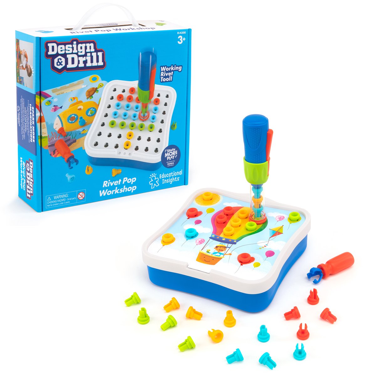 Learning Resources design drill® rivet pop workshop - 3+