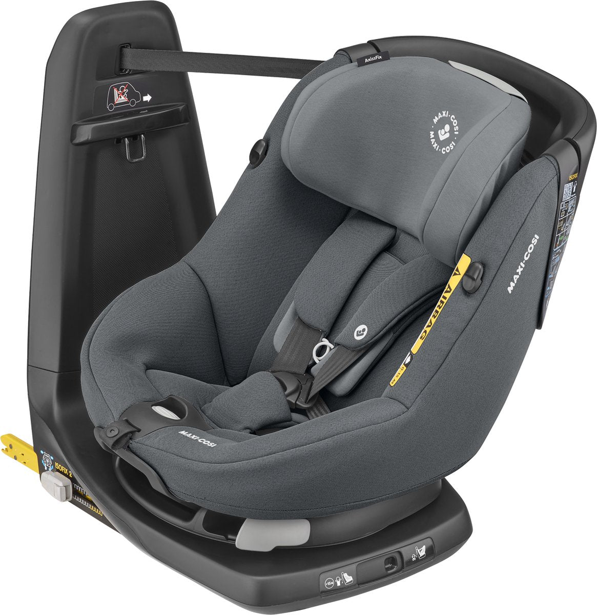 Maxi-Cosi axissfix i-size autostoeltje - 360° draaibaar - authentic graphite