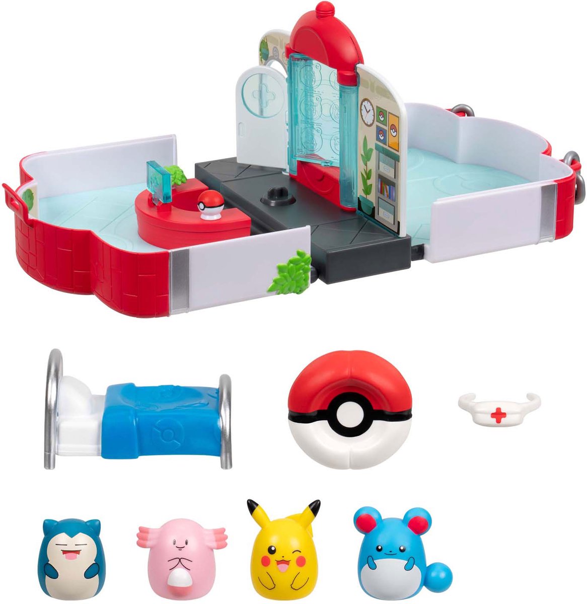 Jazwares Squish-a-longs - medium playset (pokemon center)