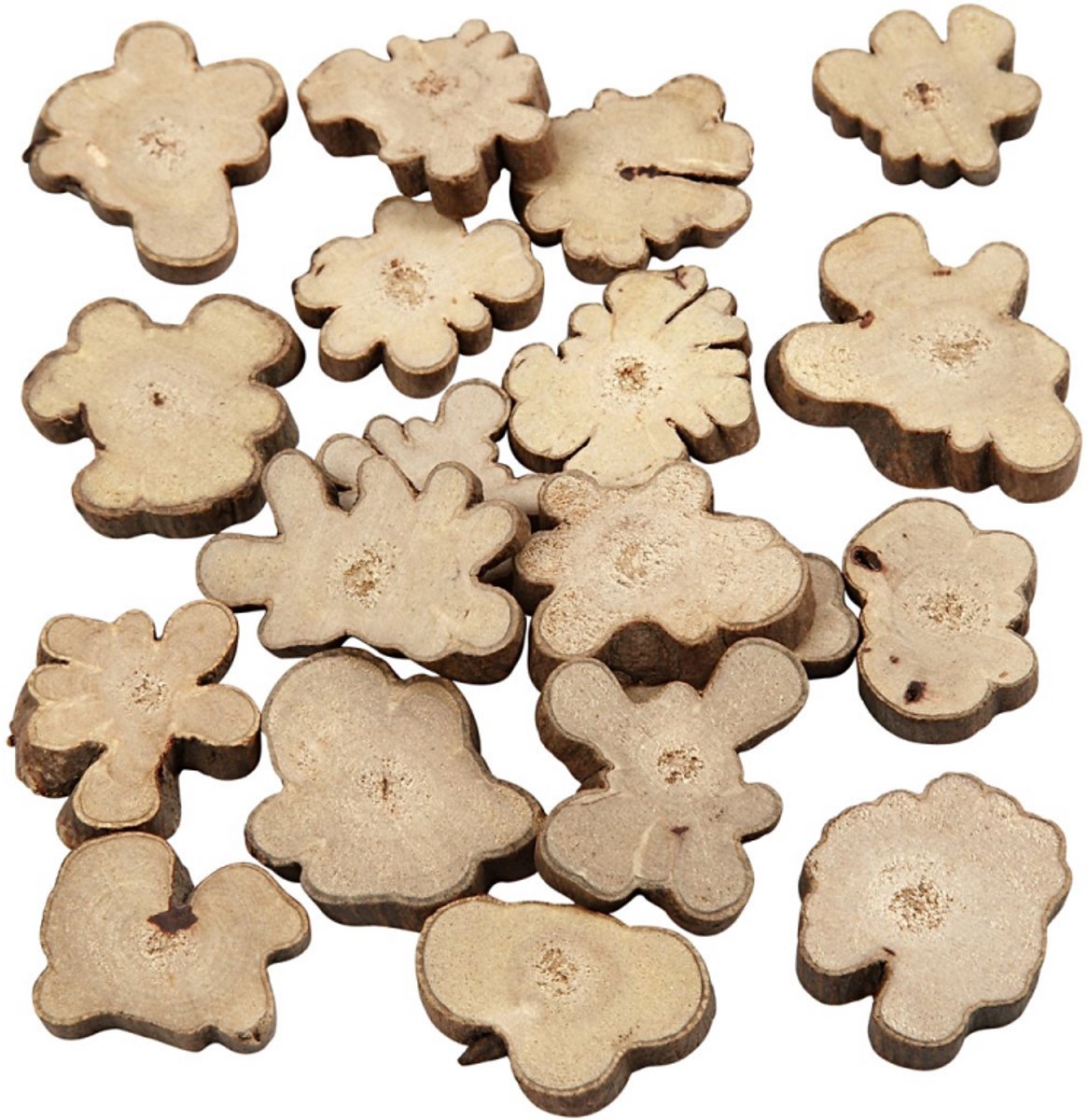 Creativ Company hout mix firguren 15-40 mm 230 gr