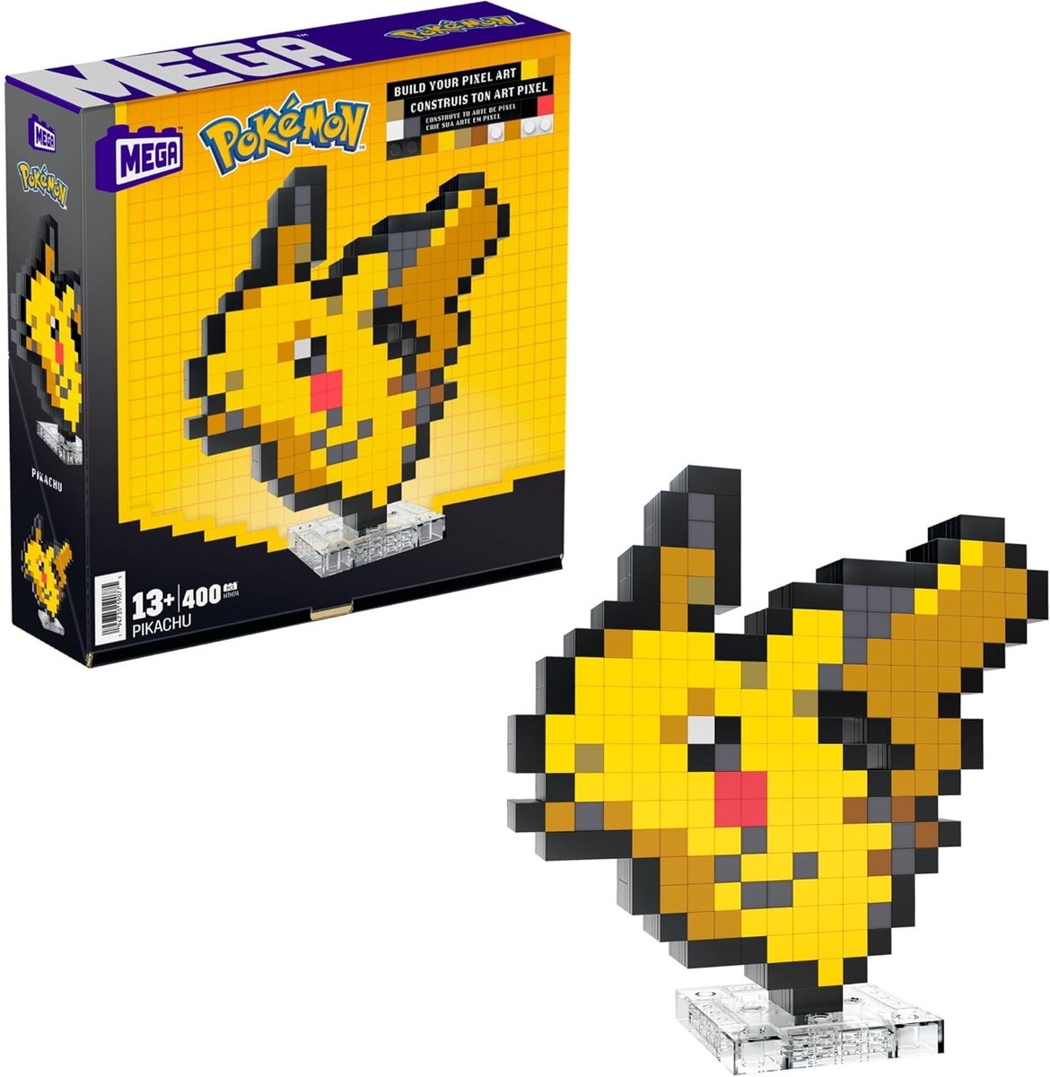 Mattel Mega pokémon pikachu pixel art
