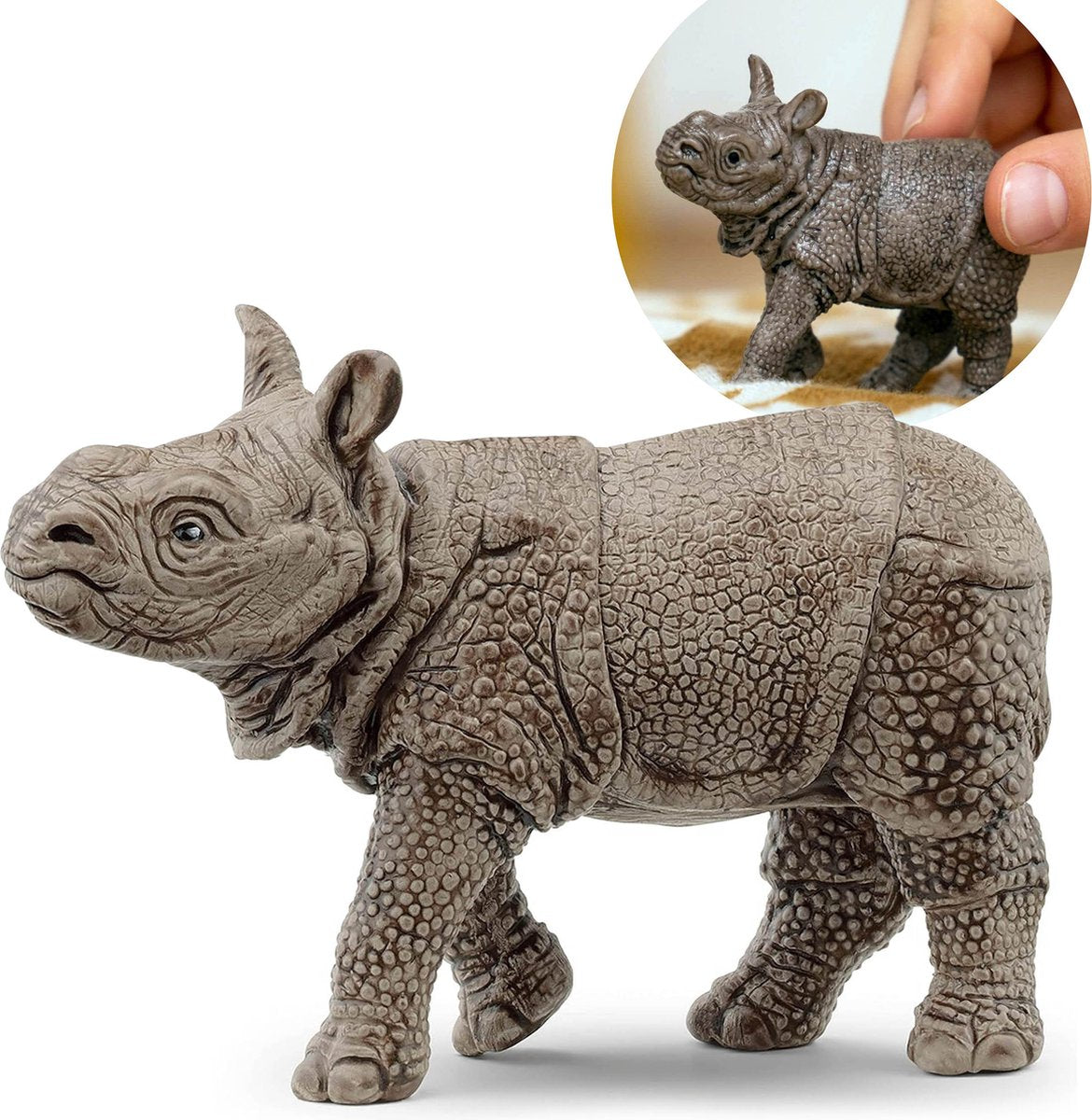 Schleich wild life - indische neushoornbaby - 14860