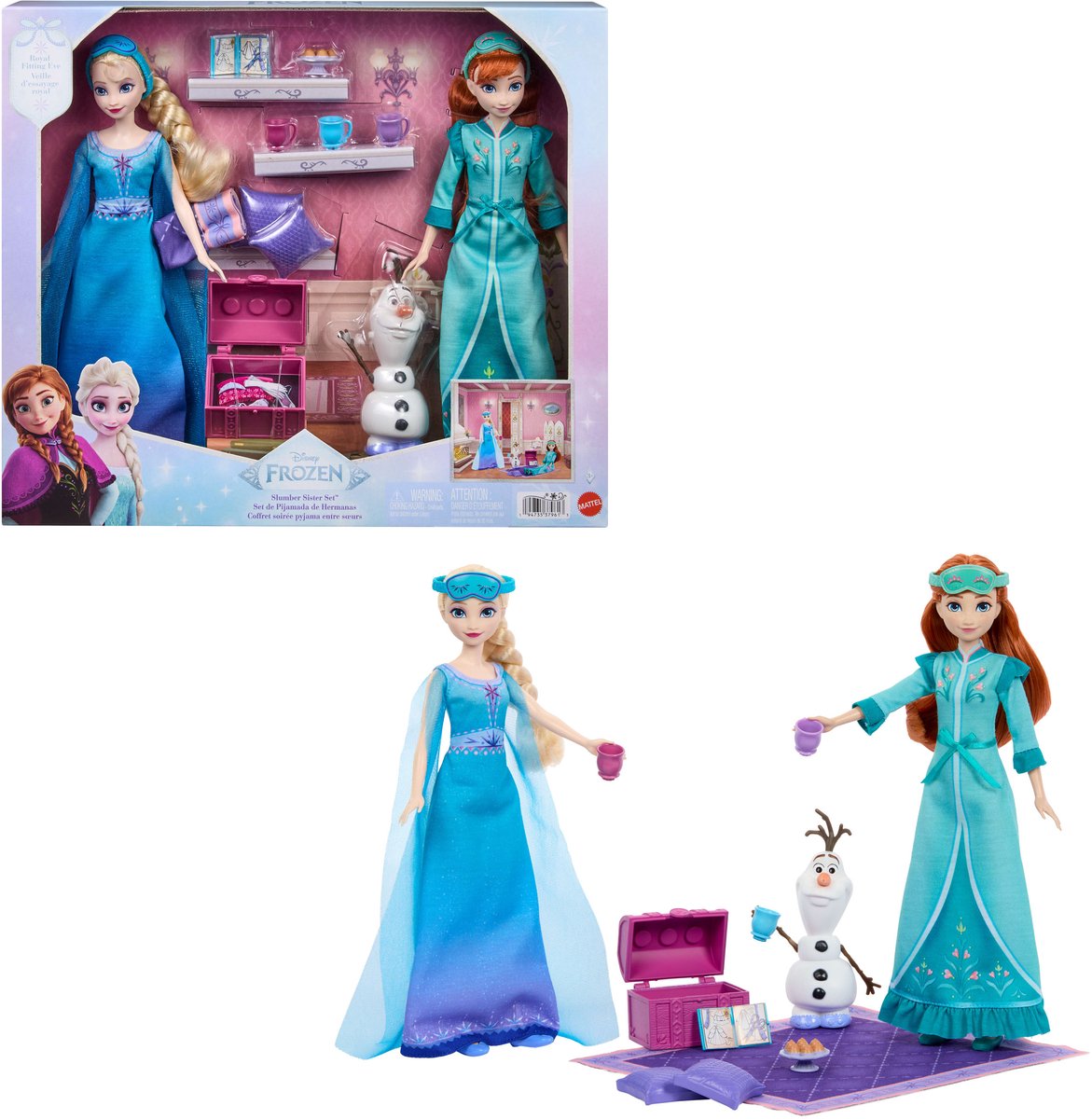 Mattel Disney frozen slumber sister set