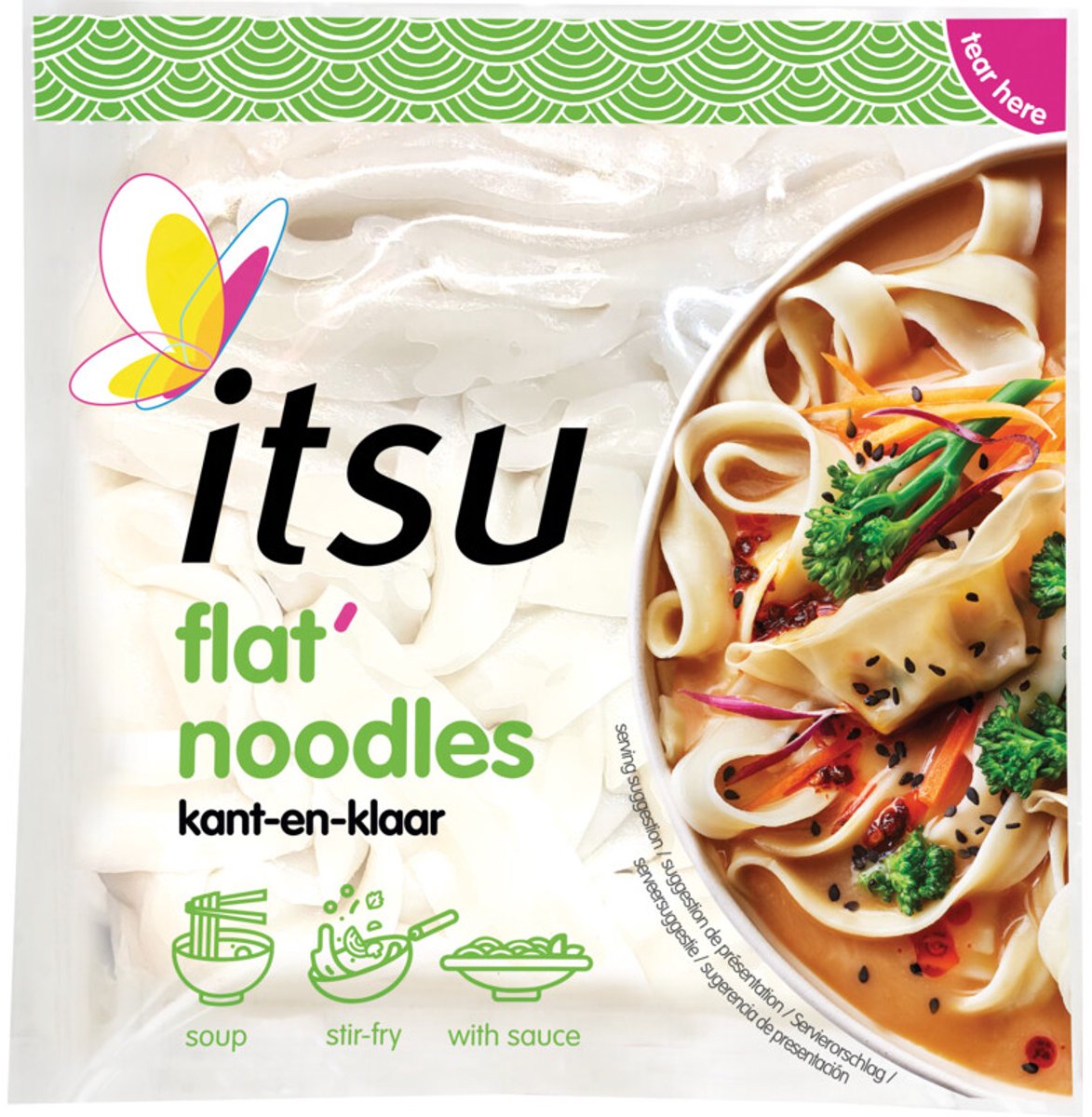 Itsu flat noodles kant-en-klaar 15 x 150 gram
